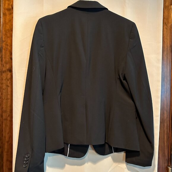 ANN TAYLOR Black 2-Piece Business Suit ~ Jacket Size 6 ~ Skirt Size 4 - Picture 3 of 8